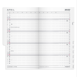 Mayland Index Planner mini m�rkegr� PP-plast 2027 FSC Mix