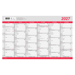 Mayland Kontorkalender Stor m/flagdage 2027 FSC Mix