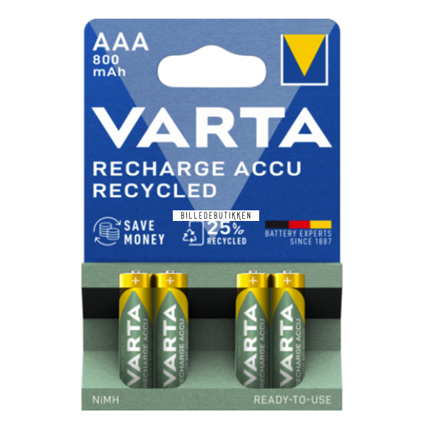 Varta Akku Power AAA 800mAh X4