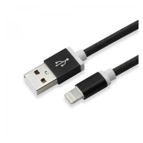 SBOX iPhone USB Sort 1,5m