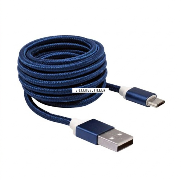 SBOX Micro USB Kabel 1,5m Bl�