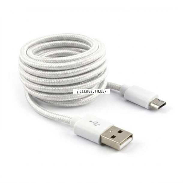 SBOX Micro USB Kabel 1,5m Hvid
