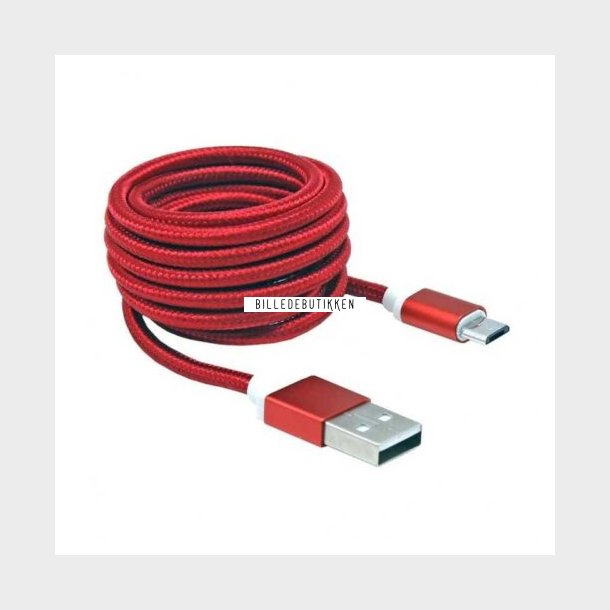 SBOX Micro USB Kabel 1,5m R�d
