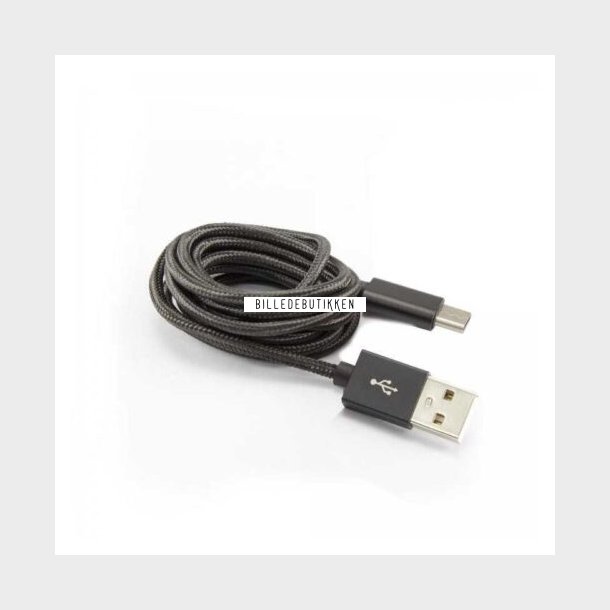 SBOX USB-C Kabel 1,5m Sort