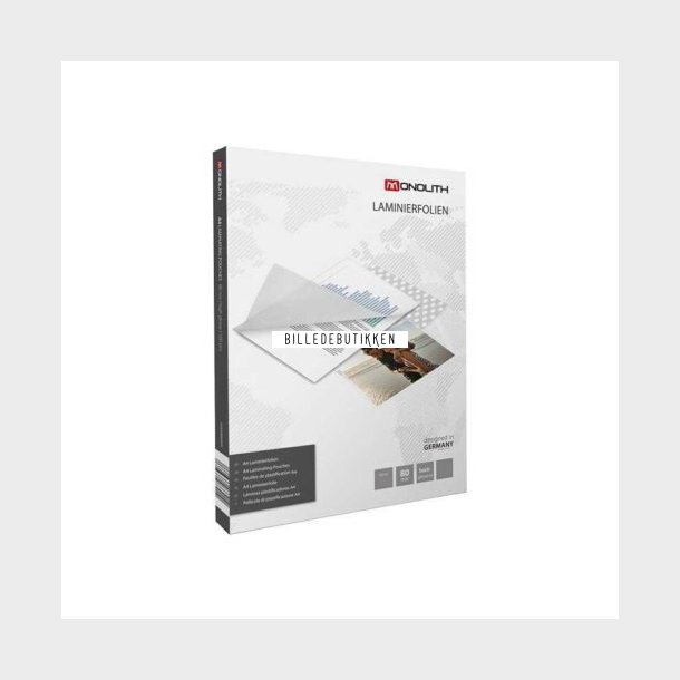 Monolith Lamineringslommer A4 80mic x25