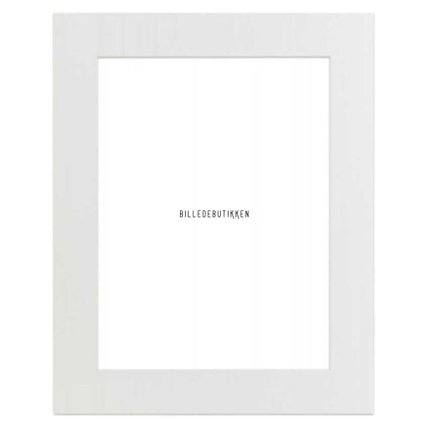 Passepartout 21x29,7/15x21 hvid