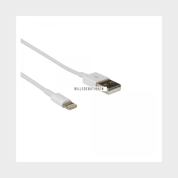 SBOX Lightning Kabel 1m Hvid