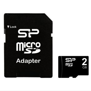 Silicon microSD 2GB m/adapter