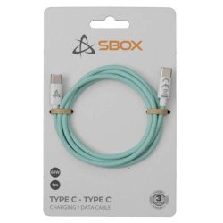 SBOX USB-C-C Kabel 1m Gr�n 60W